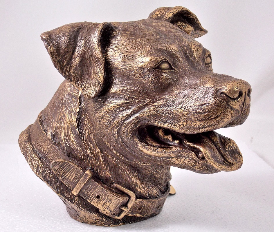 Pitbull Dog Memorial Urn - Artful Memorials