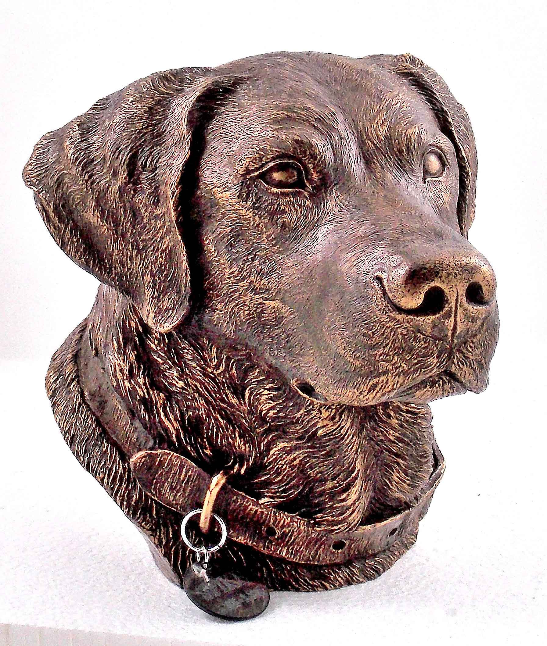 chocolate lab urn