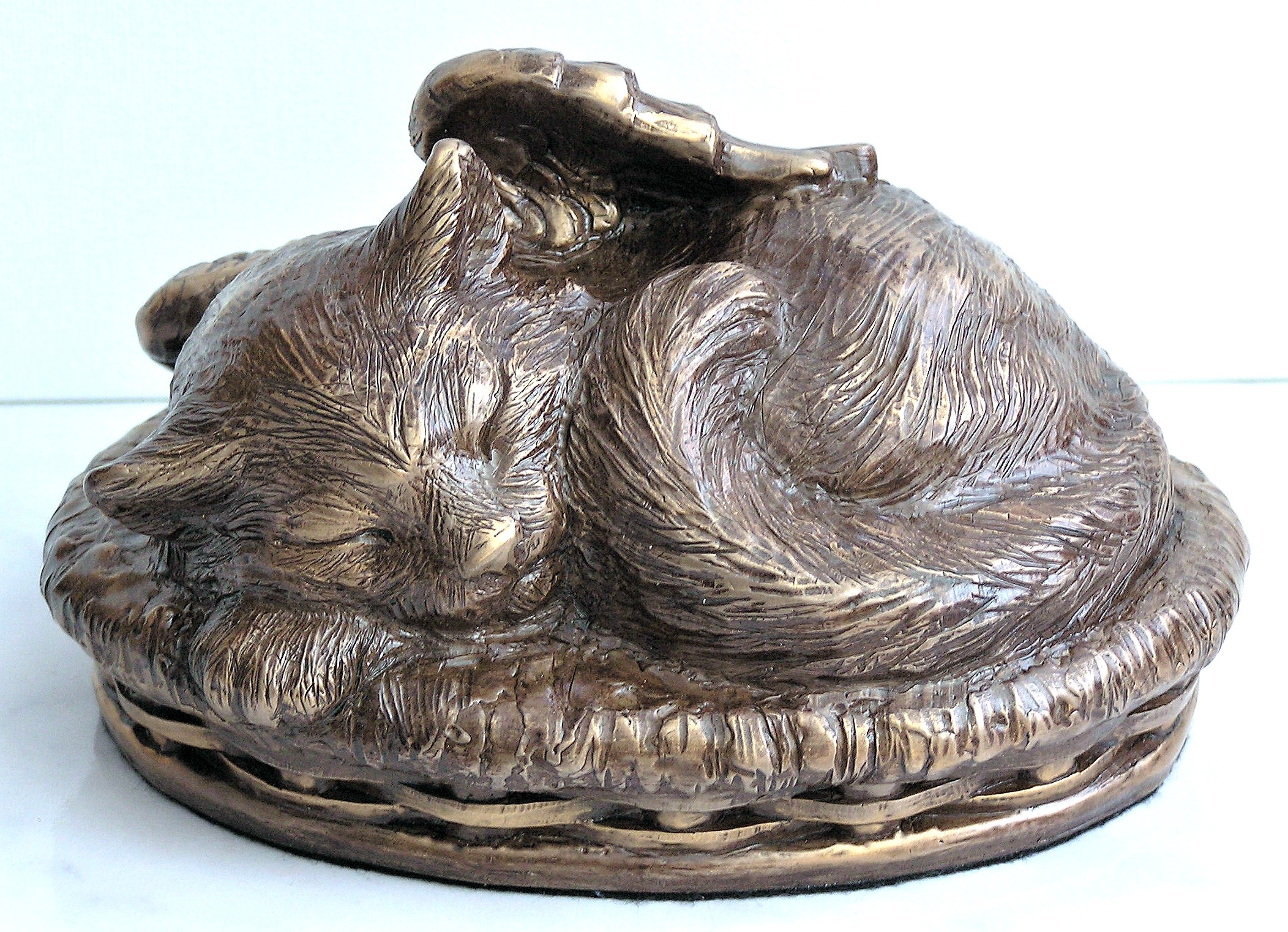 Angelic Cat Bronze Finish - Artful Memorials