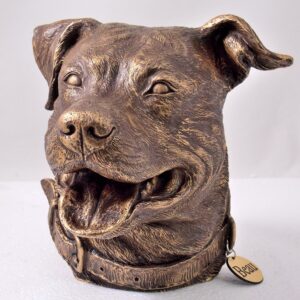 pitbull dog urn