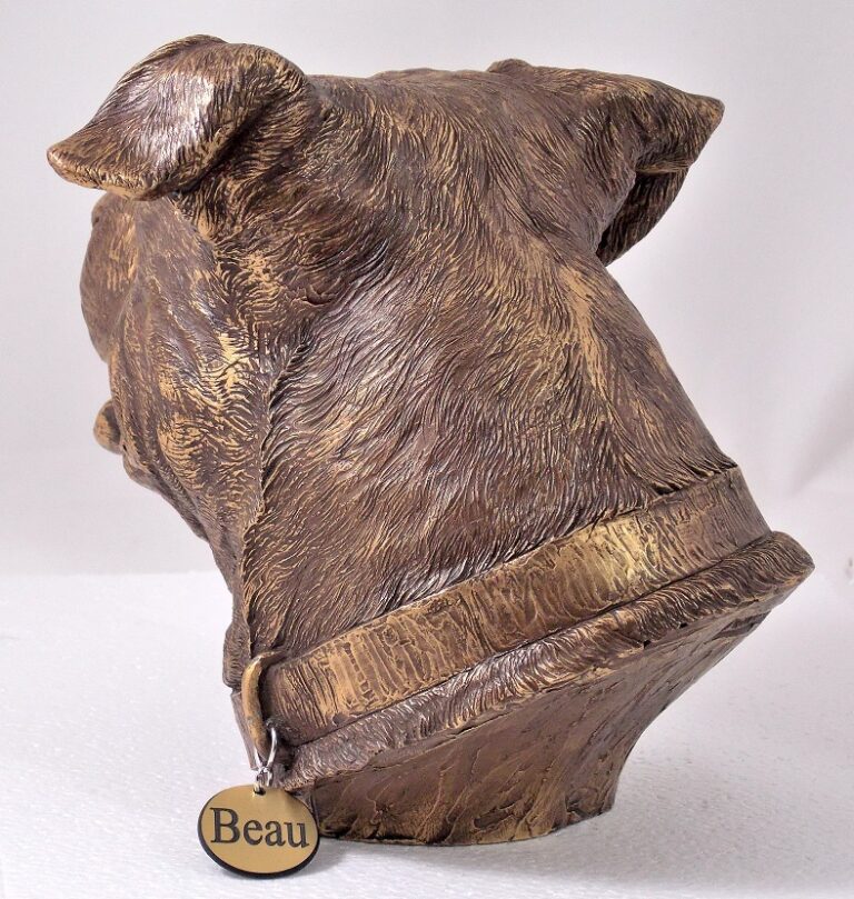 Pitbull Dog Urns Buy Pitbull Dog Oak Memorial Urn