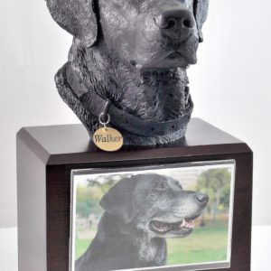 black labrador memorial urn