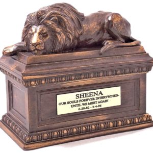 lion keepsake urn