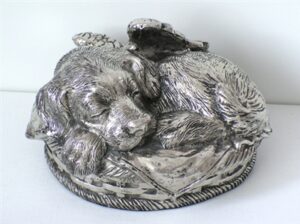 Angelic Dog Silver Finish