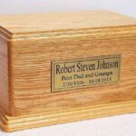 wooden urn box