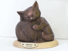 Precious Kitty Urn Copper
